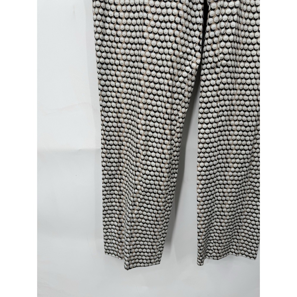 Akris Punto Geometric Straight Trouser Pant Women 6 Ivory Modern Mature Designer - Picture 7 of 8